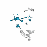 OEM 2012 Toyota Matrix Differential Carrier Diagram - 41110-58030