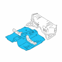 OEM 2003 Chevrolet Tracker Panel, Front Floor (On Esn) Diagram - 91176861