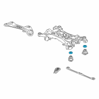 OEM 2013 Acura TL Rubber, Rear Sub-Frame Mounting (Upper) Diagram - 50361-TK4-A01