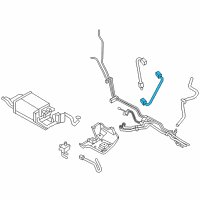 OEM 2010 Ford Edge Lower Oxygen Sensor Diagram - 5F9Z-9G444-AB