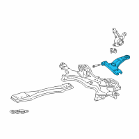 OEM 2006 Toyota Corolla Lower Control Arm Diagram - 48069-02021