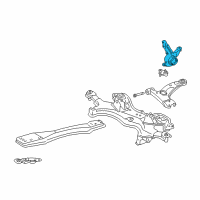 OEM Toyota Matrix Knuckle Diagram - 43212-12390