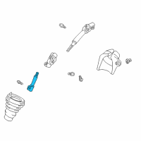 OEM 2000 Toyota Echo Lower Shaft Diagram - 45297-52070