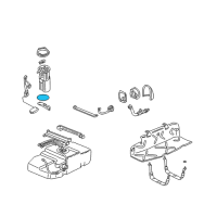 OEM Chevrolet Sending Unit Seal Diagram - 25167743