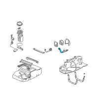 OEM 2004 GMC Safari Pipe Asm-Fuel Tank Filler Diagram - 15076801