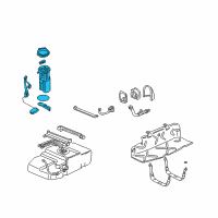 OEM 2002 Chevrolet Astro Fuel Pump Diagram - 25344820