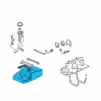 OEM 2002 GMC Safari Tank Asm, Fuel (Service) Diagram - 12479895