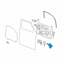 OEM 2011 Ram 2500 Channel-Front Door Glass Diagram - 68044815AA