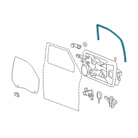 OEM Ram 1500 Classic Seal-Glass Run Diagram - 55112366AI