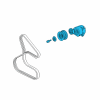 OEM 2005 Honda S2000 Tensioner Assy., Auto Diagram - 31170-PCX-003