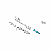 OEM 1995 Nissan Maxima Joint Assy-Inner Diagram - 39711-86E00