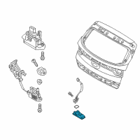 OEM 2019 Kia Sportage Trunk Lid Outside Handle & Lock Assembly Diagram - 81260D9010