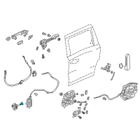 OEM 2014 Honda Odyssey Bolt, Lock Striker Diagram - 90130-SM4-000