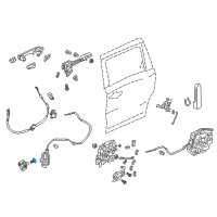 OEM Honda Element Bolt, Lock Striker Diagram - 90130-SM4-000