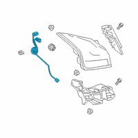 OEM Lexus UX250h Socket & Wire, RR Co Diagram - 81555-76290