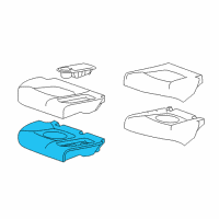 OEM 2015 Chevrolet Spark Seat Cushion Pad Diagram - 95186587