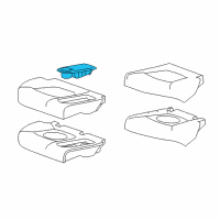 OEM Chevrolet Spark Holder Asm-Rear Floor Console Cup Diagram - 95192922