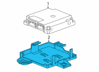 OEM 2020 Cadillac CT5 Module Bracket Diagram - 84537948