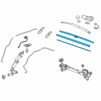 OEM 2015 Honda CR-V Blade, Wiper (Lh-650) Diagram - 76620-T0A-A02