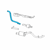 OEM 2007 Ford F-250 Super Duty Front Pipe Diagram - 4C3Z-6N646-AA