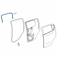 OEM 2015 Chevrolet Spark EV Weatherstrip On Body Diagram - 95987988