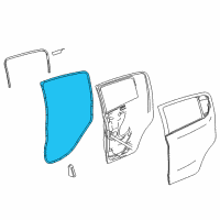 OEM 2016 Chevrolet Spark EV Door Weatherstrip Diagram - 42541955