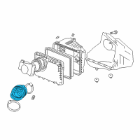 OEM 2003 Buick Century Duct Asm-Rear Air Intake Diagram - 24507265