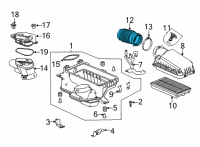 OEM 2022 Acura TLX TUBE, AIR FLOW Diagram - 17229-6S8-A00