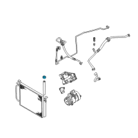 OEM BMW A/C Service Cap Diagram - 64536905173