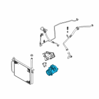 OEM BMW X5 Air Conditioning Compressor Diagram - 64-52-6-917-864