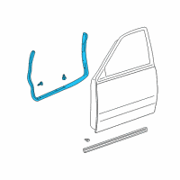 OEM 2002 Toyota Sequoia Weatherstrip Diagram - 67862-0C020