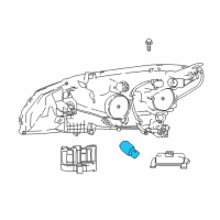 OEM 2018 Nissan Leaf Bulb Diagram - 26261-8998E