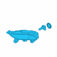 OEM Hyundai Sonata Front Driver Side Fog Light Assembly Diagram - 92201-3Q000