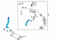 OEM Hyundai Genesis Hose Assembly-Water Diagram - 25450-B1600