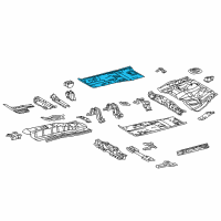 OEM Lexus CT200h Pan, Front Floor, RH, L Diagram - 58111-76901