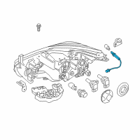 OEM 2015 Nissan Murano Harness Assy-Headlamp Diagram - 26038-5AA0A