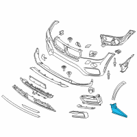 OEM 2016 BMW X6 Cover, External Engine Oil Cooler, Right Diagram - 51-11-7-319-774