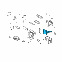 OEM 1998 Infiniti QX4 Core Assy-Front Heater Diagram - 27140-0W000