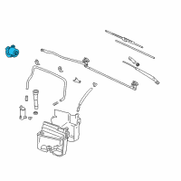 OEM 2000 Lexus LX470 Motor Assy, Windshield Wiper Diagram - 85110-60300