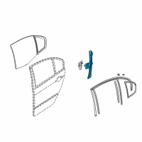 OEM 2003 BMW 330i Rear Left Window Regulator Diagram - 51-35-8-212-099