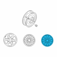 OEM 2006 Nissan Sentra Wheel Assy-Disc Diagram - 40300-1E407