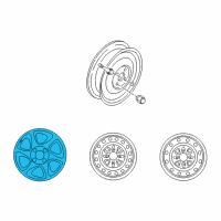 OEM 2001 Nissan Altima Aluminum Wheel Diagram - 40300-1Z500