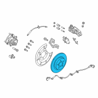 OEM 2017 Ford Focus Rotor Diagram - BV6Z-2C026-C