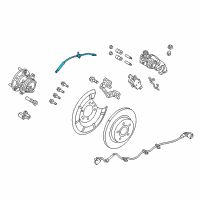 OEM 2018 Ford Focus Brake Hose Diagram - AV6Z-2282-A