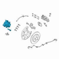 OEM 2014 Ford Focus Hub & Bearing Assembly Diagram - BV6Z-1104-R