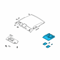 OEM Infiniti G35 Lamp Assembly-Map Diagram - 26430-AM800