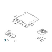 OEM 2004 Infiniti FX35 Holder-SUNVISOR Diagram - 96409-AU001