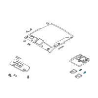 OEM Infiniti FX45 Bulb - Map Lamp Diagram - 26447-AL500