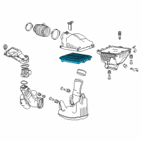 OEM 2015 Honda Accord Element Assembly, Air Diagram - 17220-5G0-A00