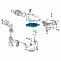 OEM 2017 Honda Accord Element Assembly, Air Diagram - 17220-5G0-A00